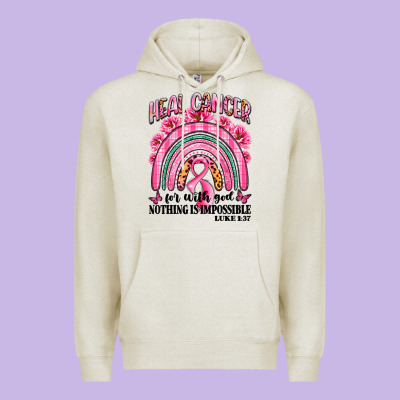 Heal Cancer Rainbow Premium Hoodie Designed By Lillyallendesigns