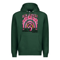 Sports Green heal cancer rainbow Premium Hoodie - LillyAllenDesigns