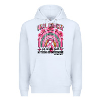 White heal cancer rainbow Premium Hoodie - LillyAllenDesigns