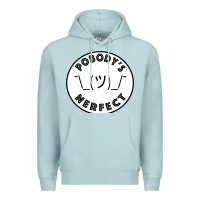 Blue Mist Pobody's Nerfect Retro Classic Funny Nobody's Perfect Premium Hoodie - trangStudio