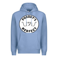 Colony Blue Pobody's Nerfect Retro Classic Funny Nobody's Perfect Premium Hoodie - trangStudio