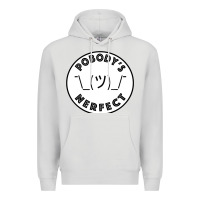 Dove Grey Pobody's Nerfect Retro Classic Funny Nobody's Perfect Premium Hoodie - trangStudio