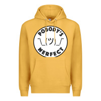 Mustard Pobody's Nerfect Retro Classic Funny Nobody's Perfect Premium Hoodie - trangStudio