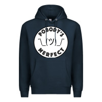 Navy Pobody's Nerfect Retro Classic Funny Nobody's Perfect Premium Hoodie - trangStudio