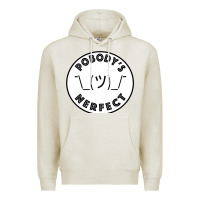 Oatmeal Heather Pobody's Nerfect Retro Classic Funny Nobody's Perfect Premium Hoodie - trangStudio