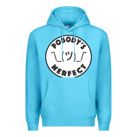 Ocean Blue Pobody's Nerfect Retro Classic Funny Nobody's Perfect Premium Hoodie - trangStudio