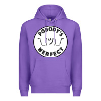 Purple Pobody's Nerfect Retro Classic Funny Nobody's Perfect Premium Hoodie - trangStudio