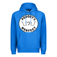 True Royal Pobody's Nerfect Retro Classic Funny Nobody's Perfect Premium Hoodie - trangStudio