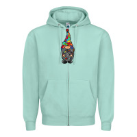 Seafoam gnome autism Zipper Hoodie - RacoonDesign