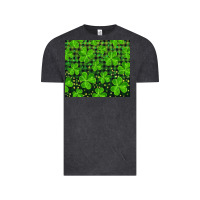Vintage Black Saint Patricks Day Shamrock And Plaid Vintage Tee - RanaPortraitStore