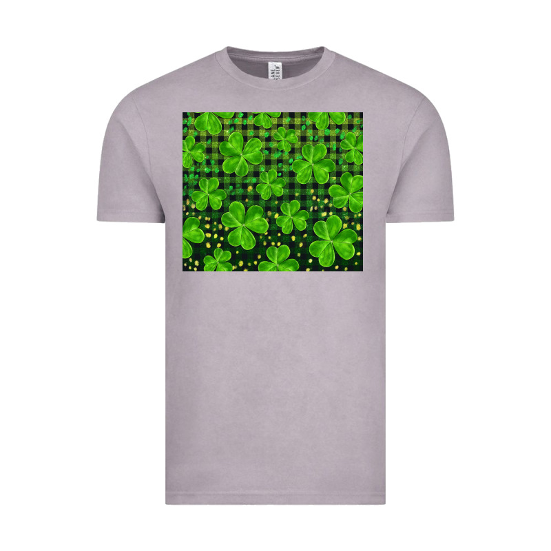 Saint Patricks Day Shamrock And Plaid Vintage Tee by RanaPortraitStore | Teevron