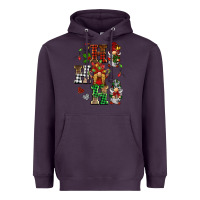 Plum christmas ho ho ho gnomes Heavyweight Hoodie - BarkalooDesign