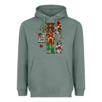 Sage christmas ho ho ho gnomes Heavyweight Hoodie - BarkalooDesign