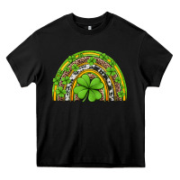 Black western st patricks rainbow Heavy Core Tee - Jasminsmagicworld