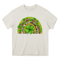 Cream western st patricks rainbow Heavy Core Tee - Jasminsmagicworld