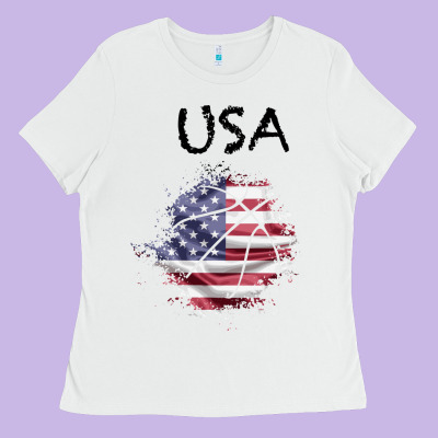 Usa Ladies Tee Designed By Bettercallsaul
