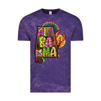Cloud Purple mardi gras alabama map Vintage Tee - CowGirlArtShop