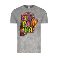 Cloud Rock mardi gras alabama map Vintage Tee - CowGirlArtShop