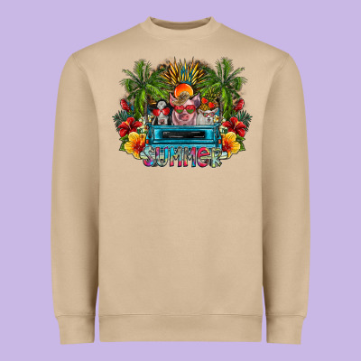 Summer Heavyweight Sweatshirt Designed By Cowhidedigitalart