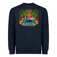 Navy Summer Heavyweight Sweatshirt - CowhideDigitalArt