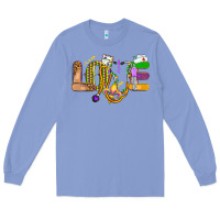 Colony Blue love nurse mardi gras Long Sleeve Tee - OliviaCreatesArt