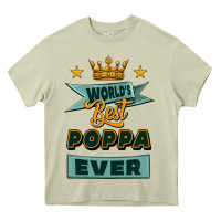 Mossy world's best poppa ever Heavy Core Tee - Jasminsmagicworld