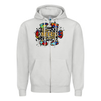 Dove Grey love needs no words 2 Zipper Hoodie - RacoonDesign