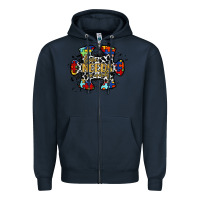 Navy love needs no words 2 Zipper Hoodie - RacoonDesign