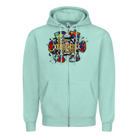 Seafoam love needs no words 2 Zipper Hoodie - RacoonDesign