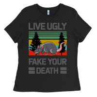 Black Lıve Ugly Fake Your Death Ladies Tee - Bettercallsaul