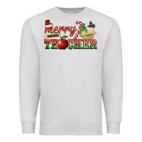 Dove Grey merry teacher Premium Sweatshirt - BarkalooDesign
