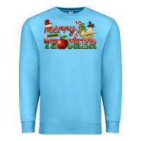Ocean Blue merry teacher Premium Sweatshirt - BarkalooDesign