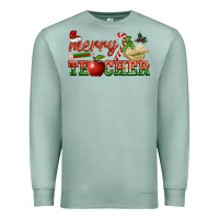 Seafoam merry teacher Premium Sweatshirt - BarkalooDesign