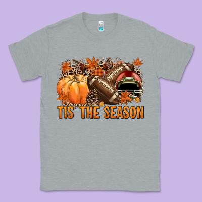 Tis' The Season American Football Classic Tee Designed By Nancycooperartshop