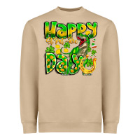 Mushroom Happy St Patricks Rex Day Heavyweight Sweatshirt - CowhideDigitalArt