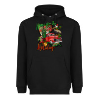 Black home for the holidays louisiana Heavyweight Hoodie - BarkalooDesign