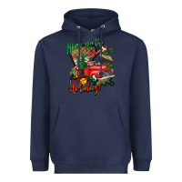 Navy home for the holidays louisiana Heavyweight Hoodie - BarkalooDesign