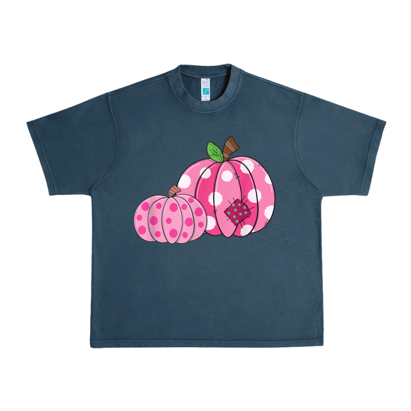 Halloween Fall Pink Pumpkin Urban Heavy Tee by trangStudio | Teevron