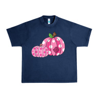 Navy halloween fall pink pumpkin Urban Heavy Tee - trangStudio