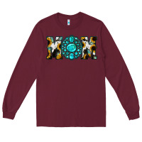 Burgundy Sunflower Cowhide Turquoise Gemstone Mom Long Sleeve Tee - Jasminsmagicworld