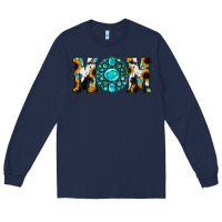 Navy Sunflower Cowhide Turquoise Gemstone Mom Long Sleeve Tee - Jasminsmagicworld