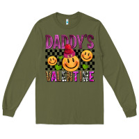 Army Green daddys valentine olivia Long Sleeve Tee - OliviaCreatesArt