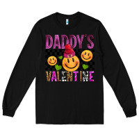 Black daddys valentine olivia Long Sleeve Tee - OliviaCreatesArt
