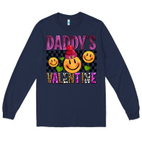 Navy daddys valentine olivia Long Sleeve Tee - OliviaCreatesArt