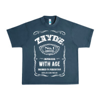 Midnight Navy Mens Vintage Zayde Hebrew Yiddish Grandfather Urban Heavy Tee - trangStudio