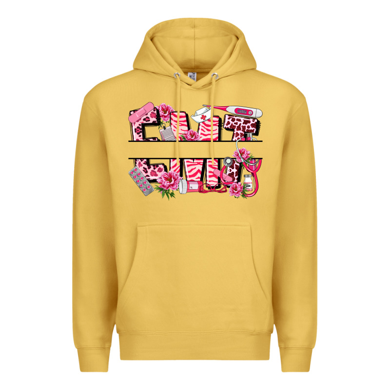 Breast Cancer Emt Emergency Medical Technician Premium Hoodie by LillyAllenDesigns | Teevron
