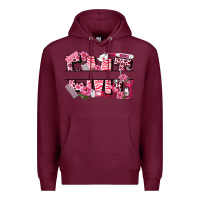 Burgundy breast cancer emt emergency medical technician Premium Hoodie - LillyAllenDesigns