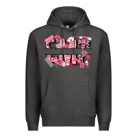 Charcoal Heather breast cancer emt emergency medical technician Premium Hoodie - LillyAllenDesigns
