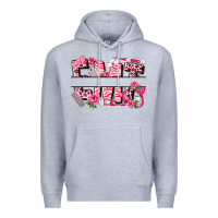 Heather Grey breast cancer emt emergency medical technician Premium Hoodie - LillyAllenDesigns
