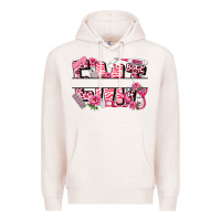 Pale Pink breast cancer emt emergency medical technician Premium Hoodie - LillyAllenDesigns